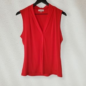*M* Vibrant Orange Sleeveless Calvin Klein